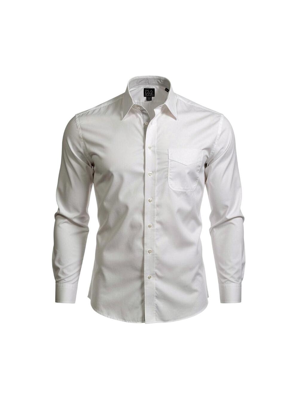 Jos A Bank Traveler Dress Shirt Mens Large 16.5 34 White Long Sleeve Cotton